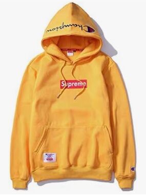Supreme X Champion Hoodie in Blue